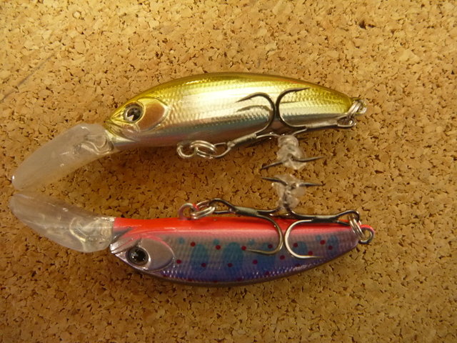 マス、アユ用ミノー&バーブレスフックセット Amazon | 遊心館釣具 渓流太軸シングルフック（バーブレス