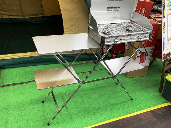 ユニフレーム ツインバーナー キッチンスタンド WOOD天板 収納袋