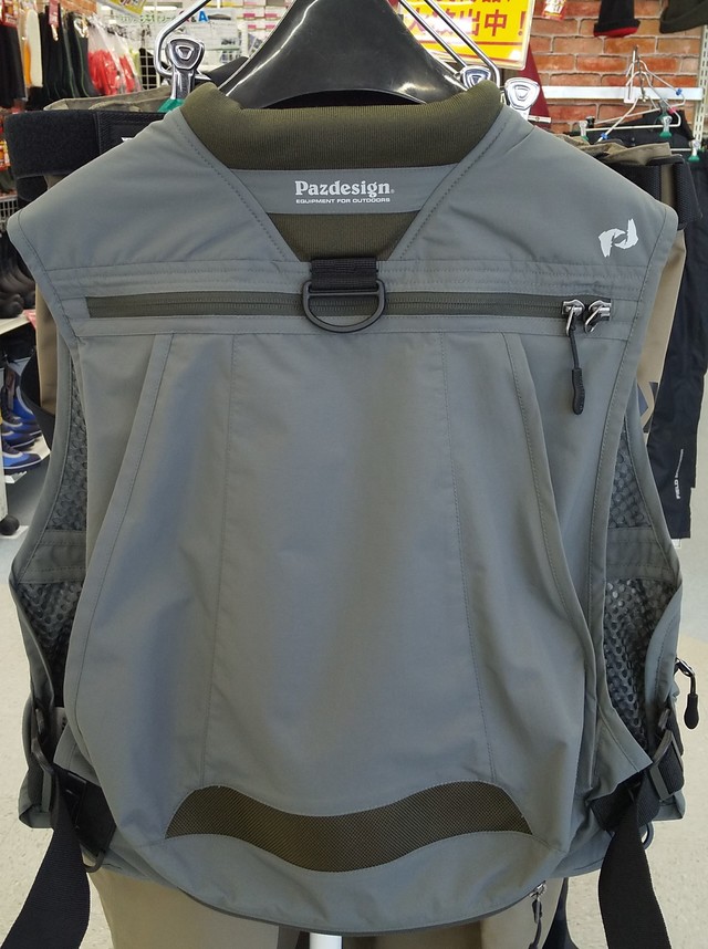 Pazdesign Saltwater Line フィッシングベスト ブラック 2023春夏新製品】FTGストリームベストⅡ＆2WAYフロートパック