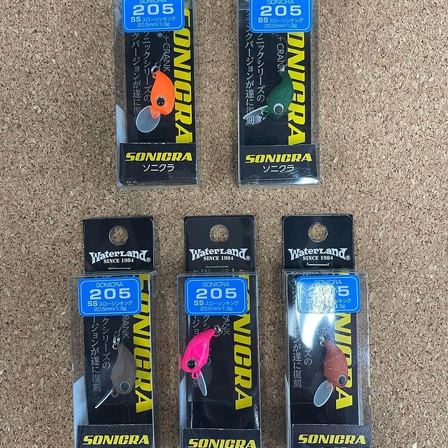 ソニクラ205　ウォーターランド　クランクベイト　エリアトラウト　 15個セット つり具の上州屋 - あなたのフィッシング＆アウトドアライフをサポート