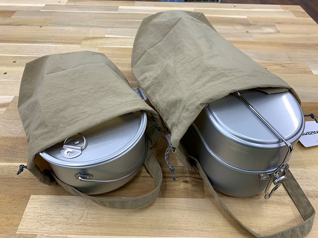 アルポット ALPOT ステンレス飯盒 蓋付き 収納袋付き アルポット ALPOT ステンレス飯盒 蓋付き 収納袋付き