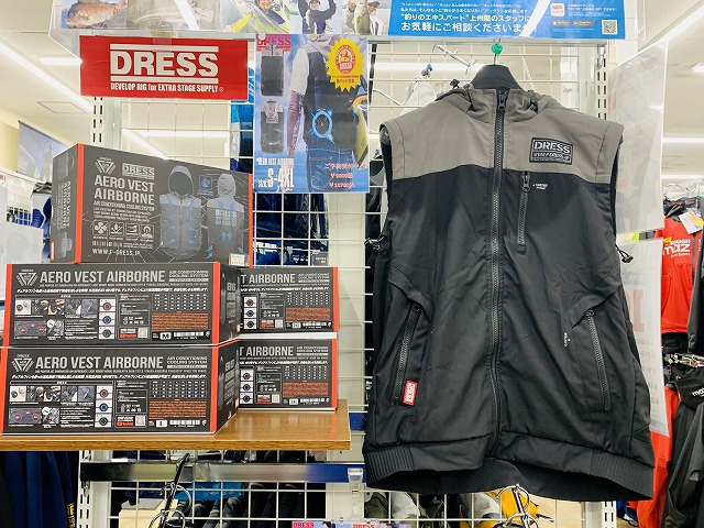 DRESS ダウンベスト エアボーンプロダクツ つり具の上州屋 - あなたのフィッシング＆アウトドアライフを