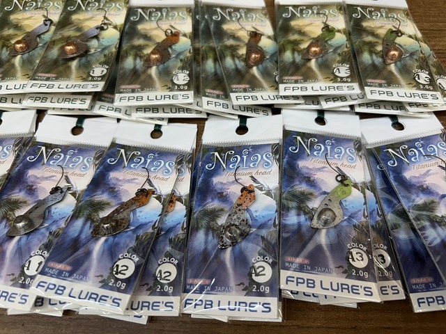 FPB LURE'S   ナイアス3g   4点 FPB LURE'S ナイアス3g 4点 ナイアス3g 5色セット 城峰釣具店