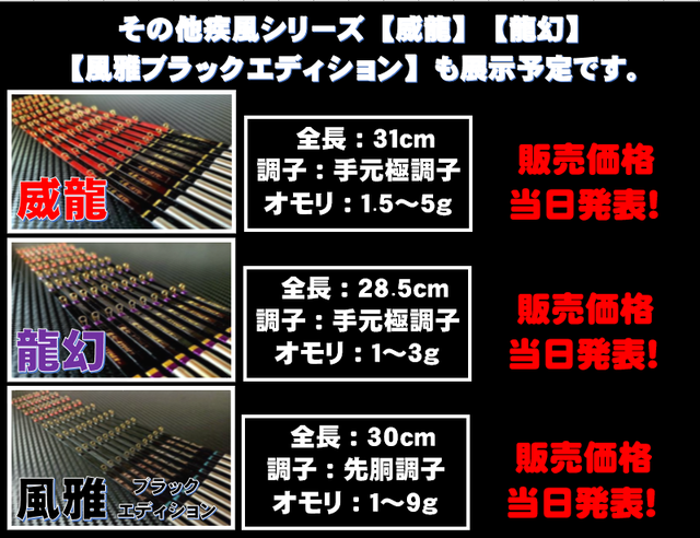 ワカサギ穂先　疾風　龍刃2本セット つり具の上州屋 - あなたのフィッシング＆アウトドアライフを