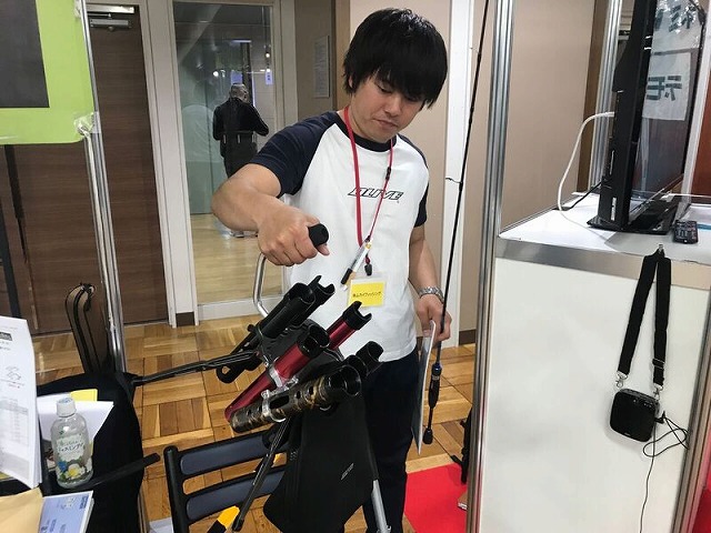 10-474 釣竿 5本 リール付き ロッドスタンド クロスビート BAYGAME