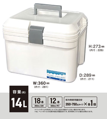 信頼の日本製】上州屋オリジナルクーラーボックス「クールフィッシャー