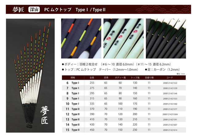 お求めやすい価格ながら確かな品質「夢匠へら浮き」好評販売中！ | 上