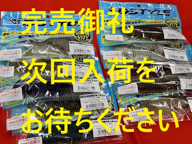 ギーラカンス 4.8インチ 2点セット つり具の上州屋 - あなたのフィッシング＆アウトドアライフをサポート